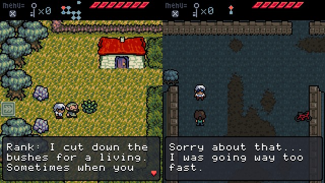 Screenshot: Zwei Szenen aus Anodyne