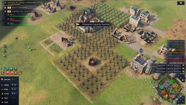 Screenshot: Verbrannte Olivenbäume, nachdem mich ein Gegner fast ausgeschaltet hätte