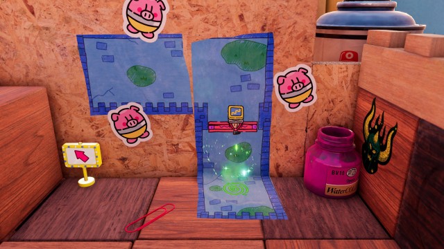 Screenshot: The Plucky Squire mischt 2D und 3D Gameplay