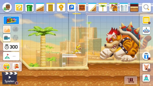 Screenshot: Im Super Mario 3D World Setting gibt es einige neue Teile und Mechaniken