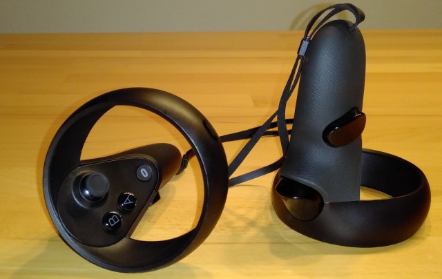 Screenshot: Die Controller der Oculus Rift S