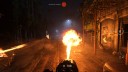 Screenshot: In der Nacht von New Orleans kommt der Flammenwerfer des gekaperten Panzerhunds besonders gut zur Geltung
